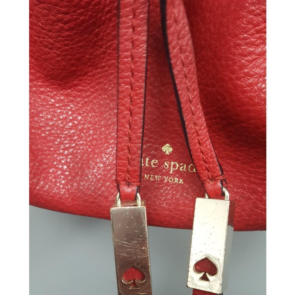 Kate Spade Tiny Cooper Red Pebbled Leather Crossbody Bag with COA - Picture 14 of 14
